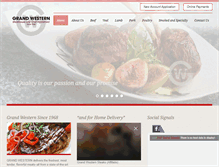 Tablet Screenshot of grandwestern.com